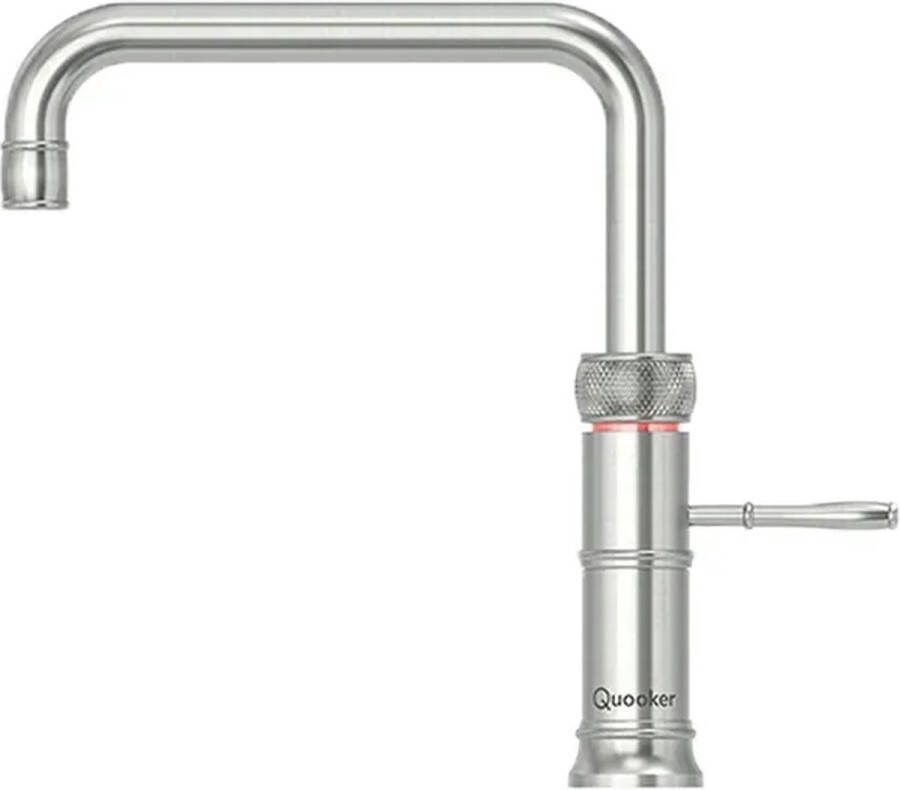 Quooker Classic Fusion square losse kokend waterkraan zonder boiler RVS