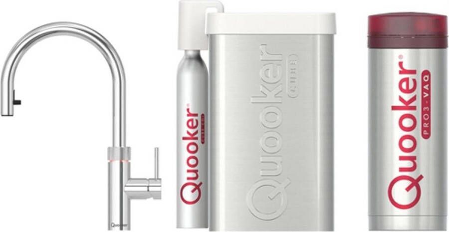 Quooker Cube Flex Chroom met Pro3-VAQ Boiler