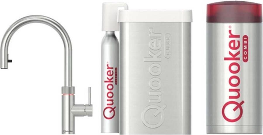 Quooker Cube Flex RVS met Combi+ Boiler