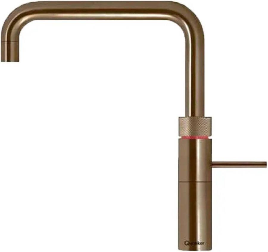 Quooker Fusion Square Messing Patina Kraan Goud