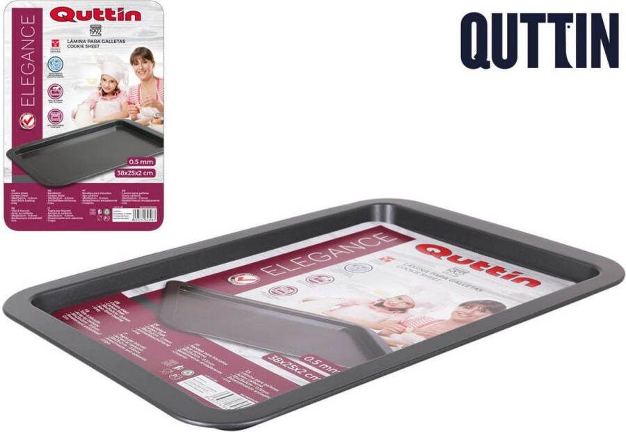 Quttin Bakplaten laag en rechthoekig set van 2 48x33x2cm en 38x25x2cm