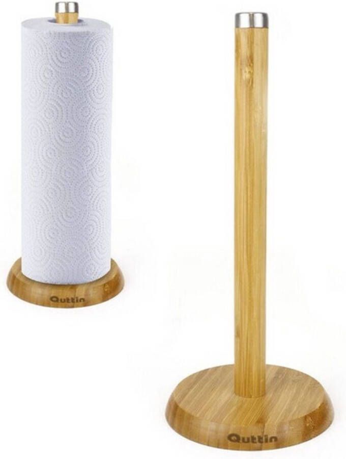 Quttin Houder voor keukenpapier Bamboe (ø 16 x 33 5 cm)