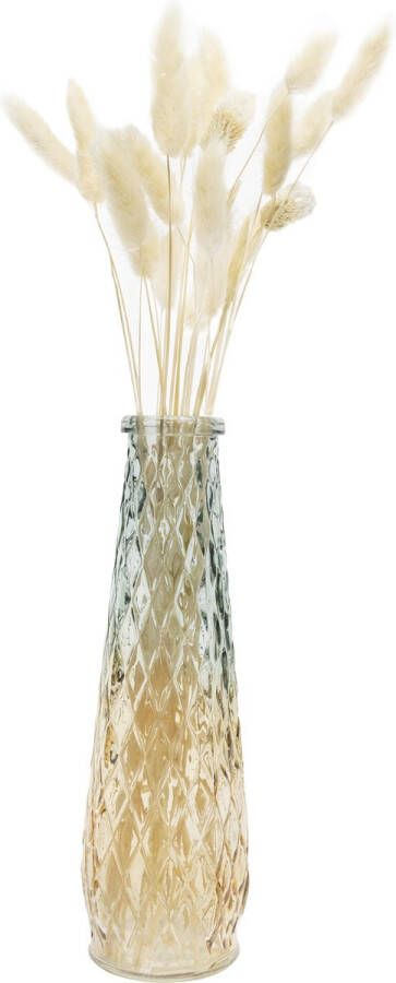 QUVIO Glazen vaas Vaasje Vaas glas vaasjes 6 x 22 cm (dxh) Geel Blauw