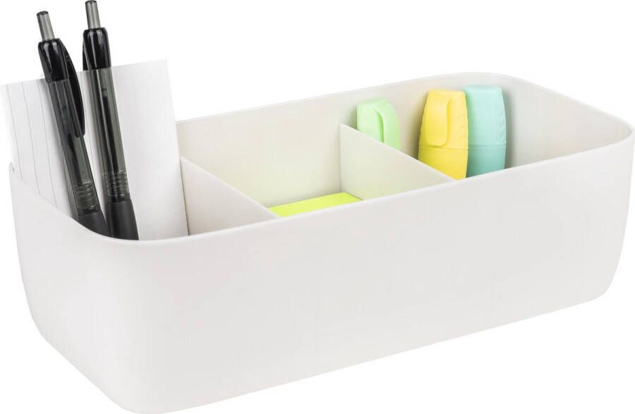 QUVIO Organizer voor lade Organizer make up Organizer keuken Organizer bakjes Organizer bureau Organizers Organizers kast Opbergers 3 vakken 13 5 x 27 x 8 cm