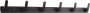 QUVIO Wandkapstok Kapstok Met zwarte wandhaken Muurkapstok Handdoekrek Met 6 haken Aluminium Zwart 3 5 x 53 5 x 5 cm - Thumbnail 1