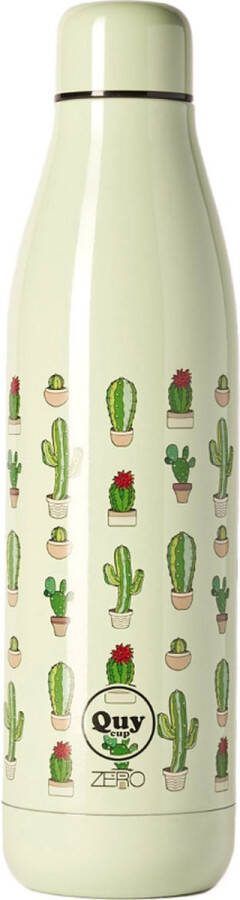 Quy cup 500ml Thermosfles “Cactus” 12 uur heet 24 uur koud herbruikbaar RVS fles (304)