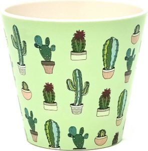 Quy cup 90ml Ecologische Reis Beker Espressobeker “Cactus”