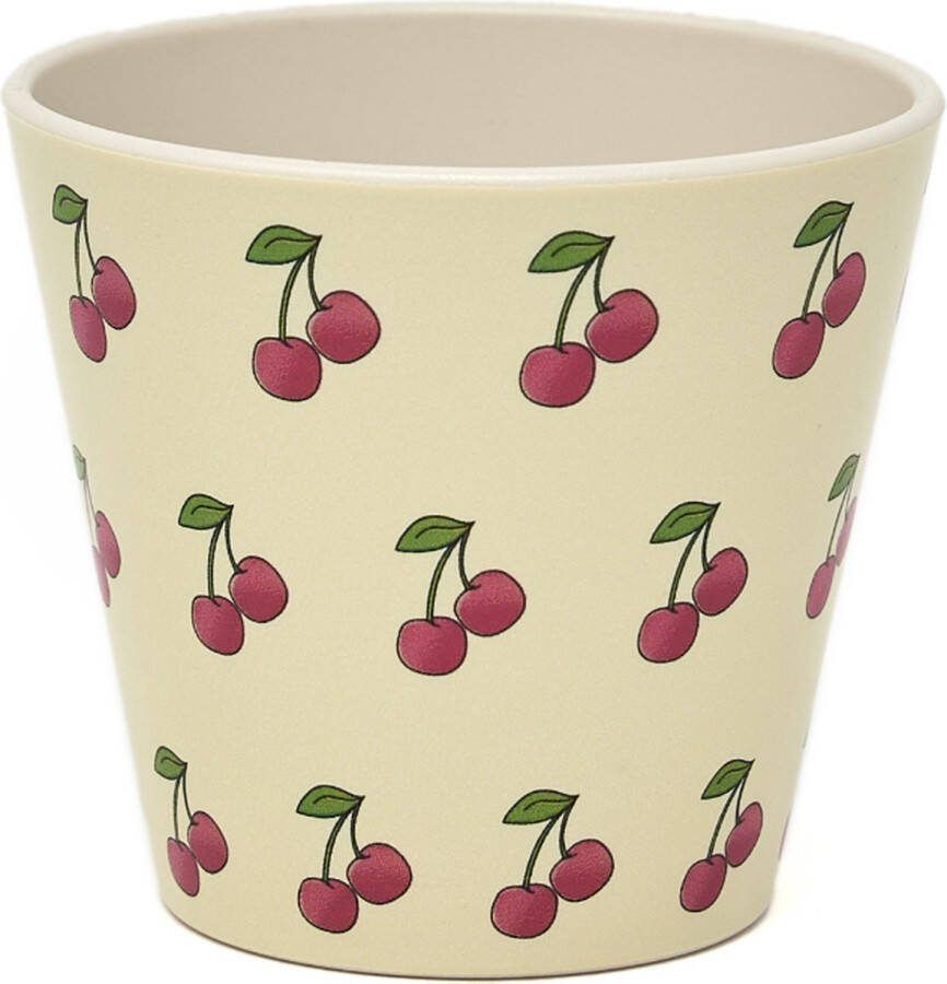 Quy cup 90ml Ecologische Reis Beker Espressobeker “Ciliegia” 7x7x7cm