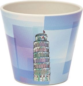 Quy cup 90ml Ecologische Reis Beker Espressobeker City Collection “Pisa”