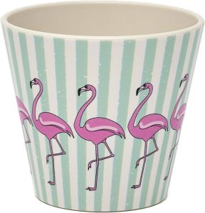 Quy cup 90ml Ecologische Reis Beker Espressobeker “Flamingo”