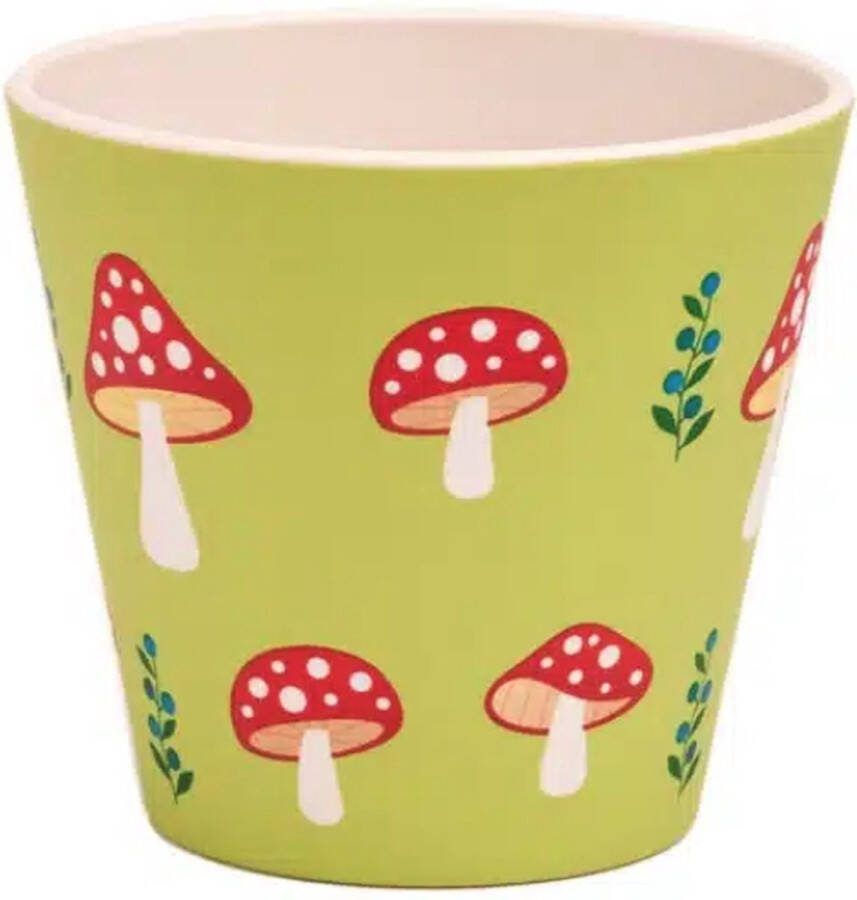Quy cup 90ml Ecologische Reis Beker Espressobeker “Fungo” 7x7x7cm