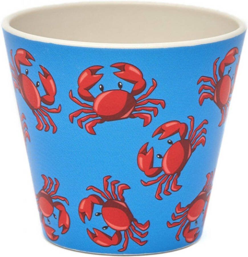 Quy cup 90ml Ecologische Reis Beker Espressobeker “Granchi Krabben” 7x7x7cm