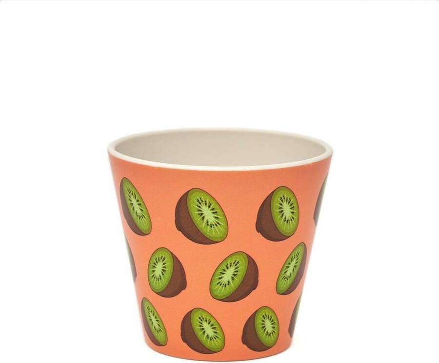 Quy cup 90ml Ecologische Reis Beker Espressobeker “kiwi”