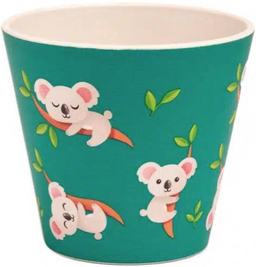 Quy cup 90ml Ecologische Reis Beker Espressobeker “Koala” 7x7x7cm