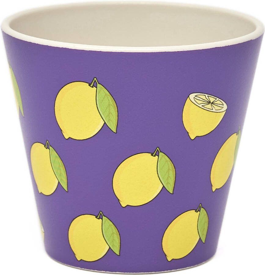 Quy cup 90ml Ecologische Reis Beker Espressobeker “Limoni”