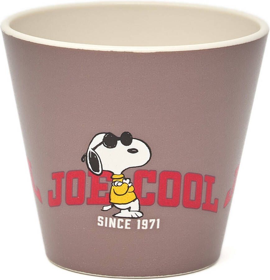 Quy cup 90ml Ecologische Reis Beker Espressobeker “Peanuts Snoopy Cool” (set van 2)