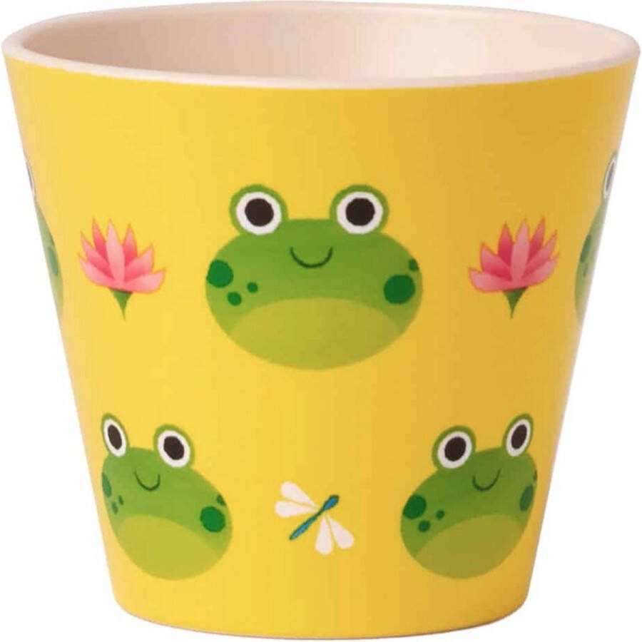Quy cup 90ml Ecologische Reis Beker Espressobeker “Rana Kikker” 7x7x7cm
