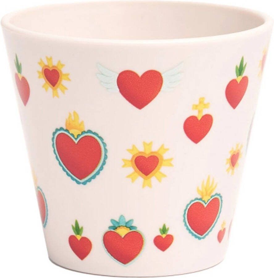 Quy cup 90ml Ecologische Reis Beker Espressobeker “Sacred” 7x7x7cm