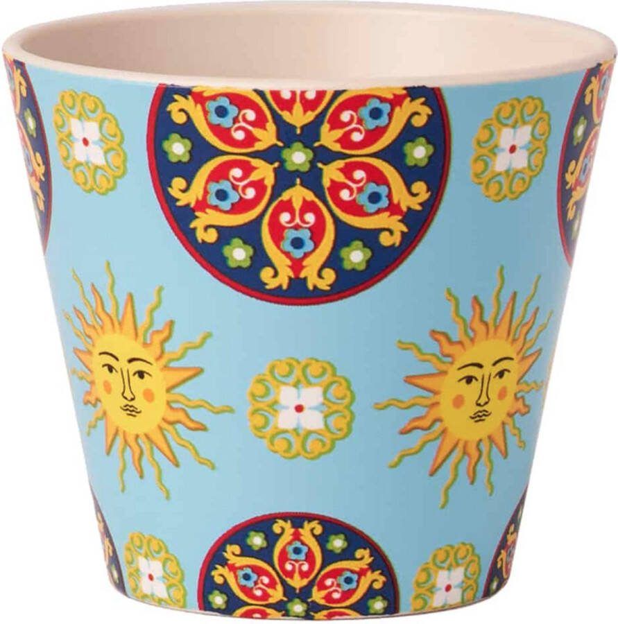 Quy cup 90ml Ecologische Reis Beker Espressobeker “Sicily SICILIË” 7x7x7cm