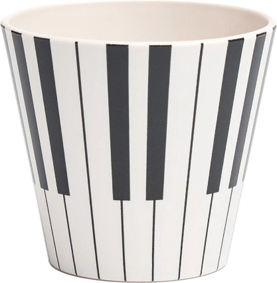 Quy cup 90ml Ecologische Reis Beker Espressobeker “Pianoforte” 7x7x7cm