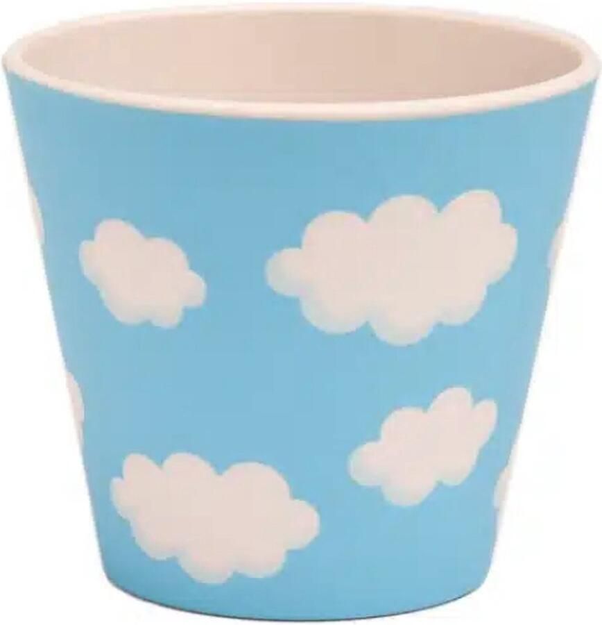 Quy cup 90ml Ecologische Reis Beker Espressobeker “Sky” 7x7x7cm