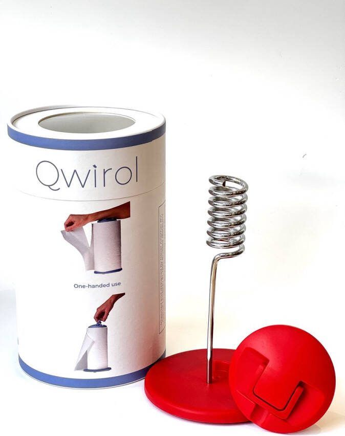Qwirol keukenrolhouder rood