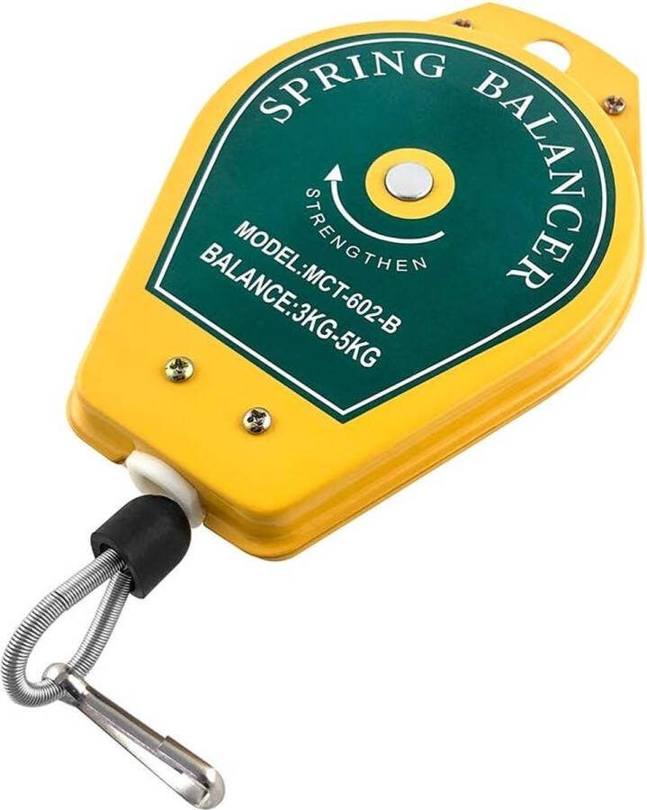 Qwork Veercompensatie 3-5 kg intrekbare gereedschapshouder voor montageleiding