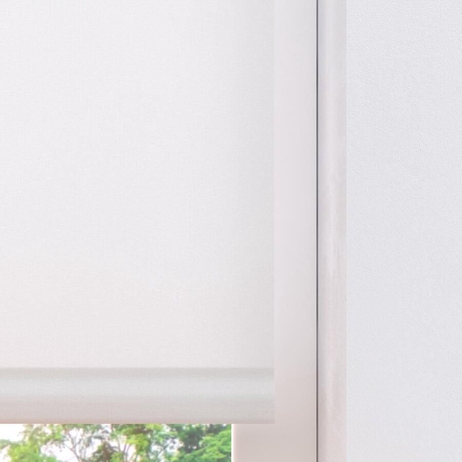 Raamdecoratie.com Elektrisch rolgordijn Easy Base Lichtdoorlatend White 120 x 190 cm CMD02