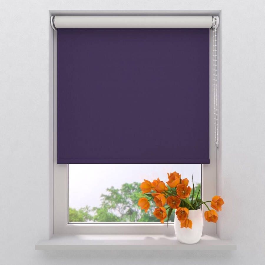 Raamdecoratie.com Rolgordijn Easy Verduisterend Purple 100 X 190 Cm