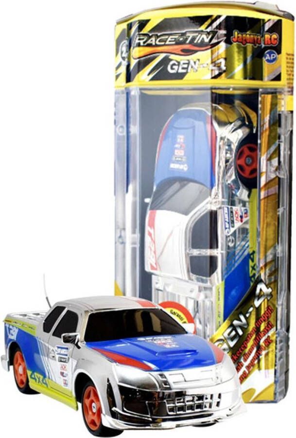 Racetin Race-tin Rc Auto Gen-4 Chrome 23 Cm 1:32 Wit blauw