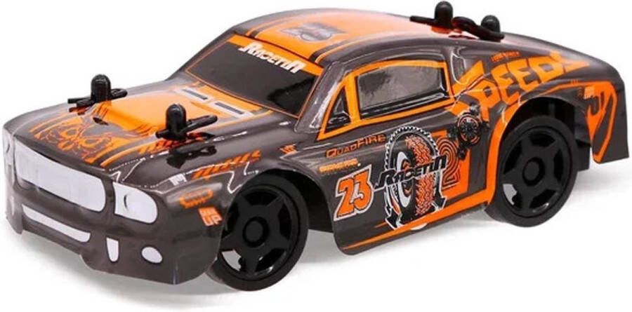 Racetin Race-tin Rc Auto Mustang 15 Cm 1:32 Oranje zwart