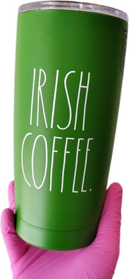 Rae Dunn travel mug travel mok tumbler beker reisbeker Irish coffee mok koffiebeker