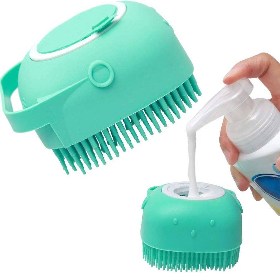 Rahawi Kat & Hond Shampoo Borstel Massage Kam voor katten & honden Grooming Scrubber Voor Baden Kort Haar Zacht Siliconen Rubber
