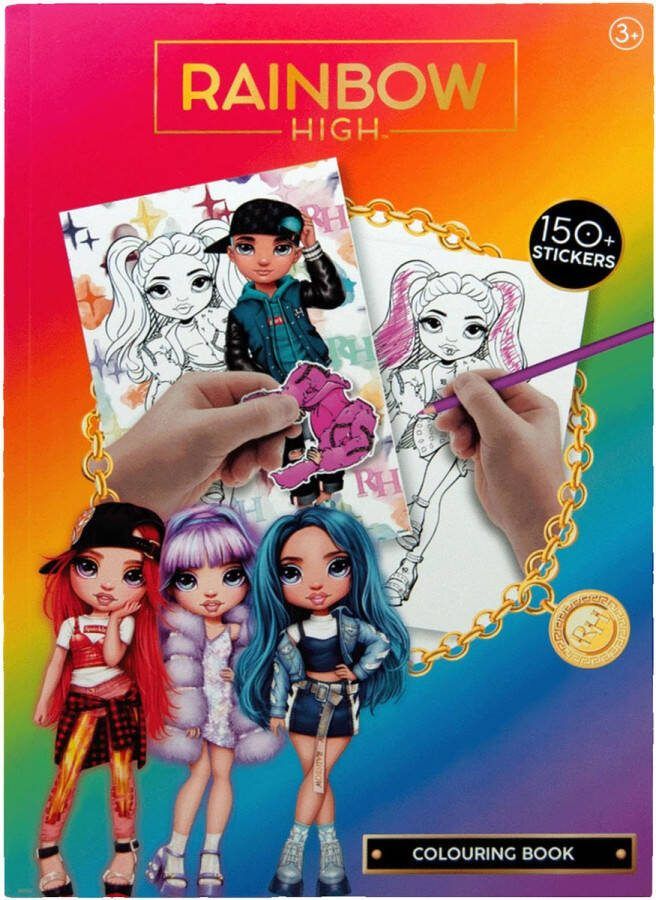 Rainbow High Colouring Book ※ 150 Stickers Kleurboek