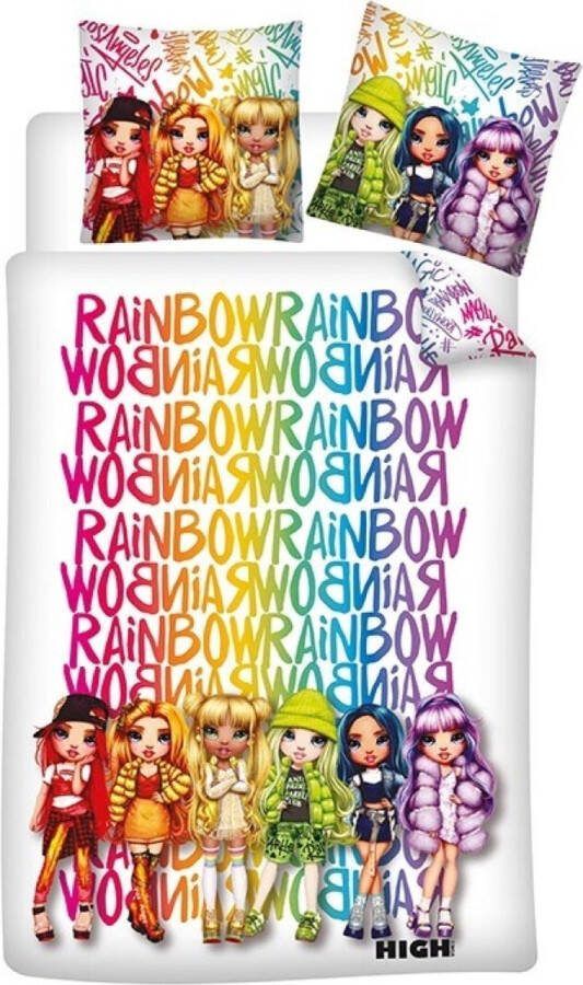 Rainbow High Dekbedovertrek Fashion School Eenpersoons 140 x 200 cm Polykatoen