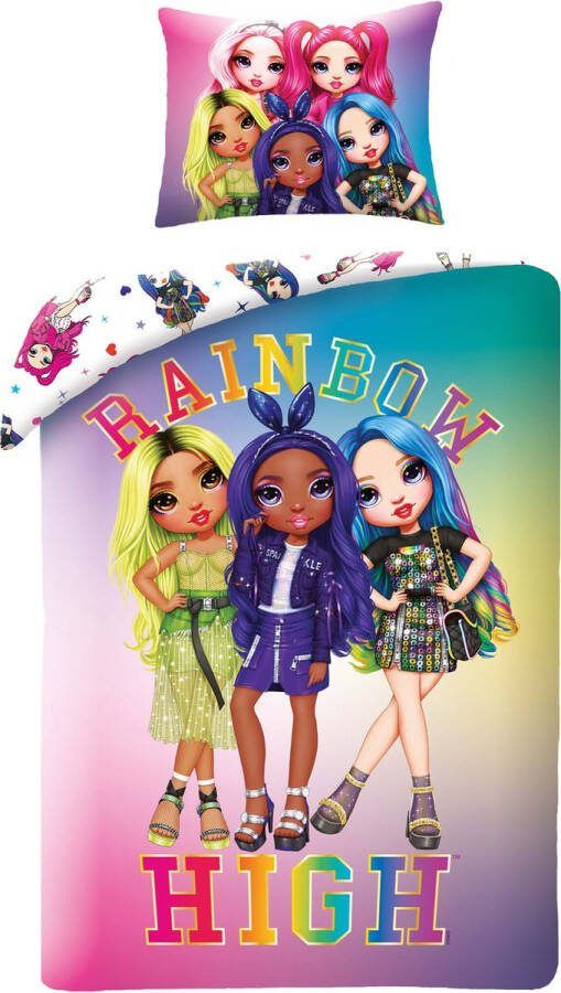 Rainbow High Dekbedovertrek Shine Eenpersoons 140 x 200 cm Katoen