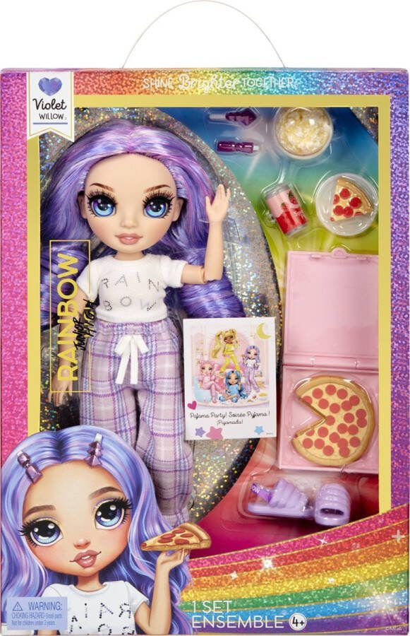 Rainbow High Junior High Pyjamaparty 23 cm Violet (paars) Modepop