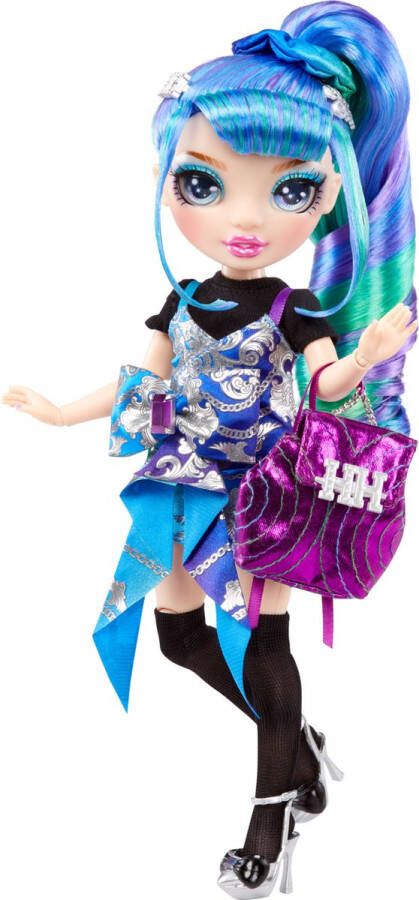 Rainbow High Junior High Special Edition Doll 23 cm Holly De'Vious Blauw Modepop