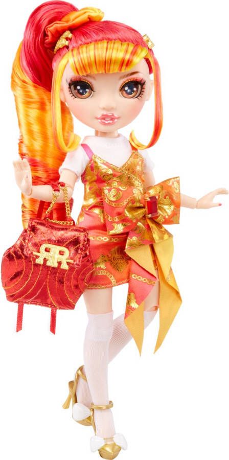 Rainbow High Junior High Special Edition Doll 23 cm Laurel De'Vious Oranje Modepop