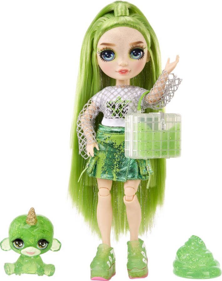 Rainbow High Klassieke Modepop 28 cm Jade (groen) Met slijmset en diertje