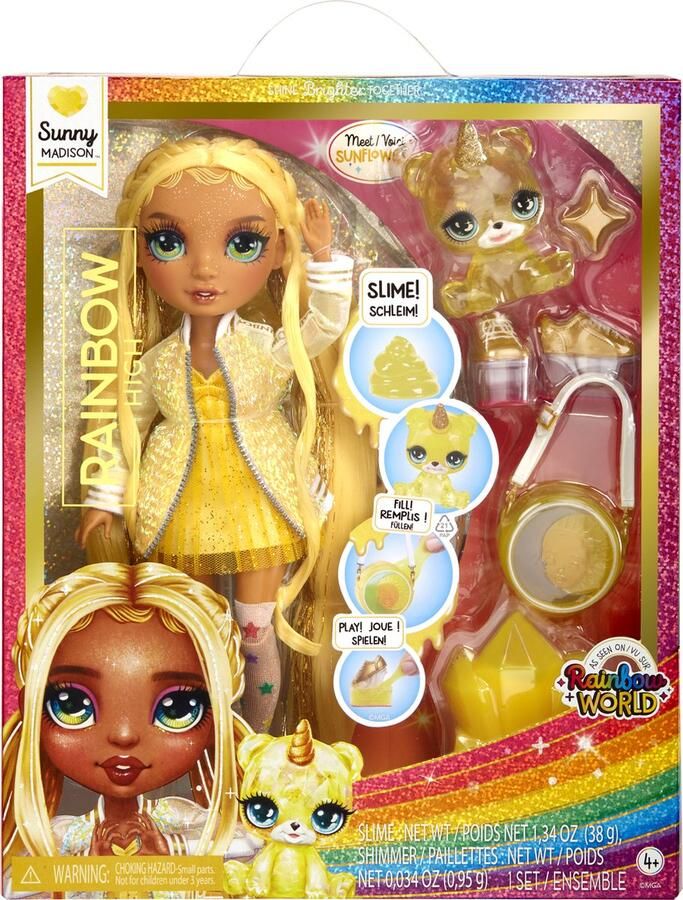 Rainbow High Modepop Sunny Geel Modepop