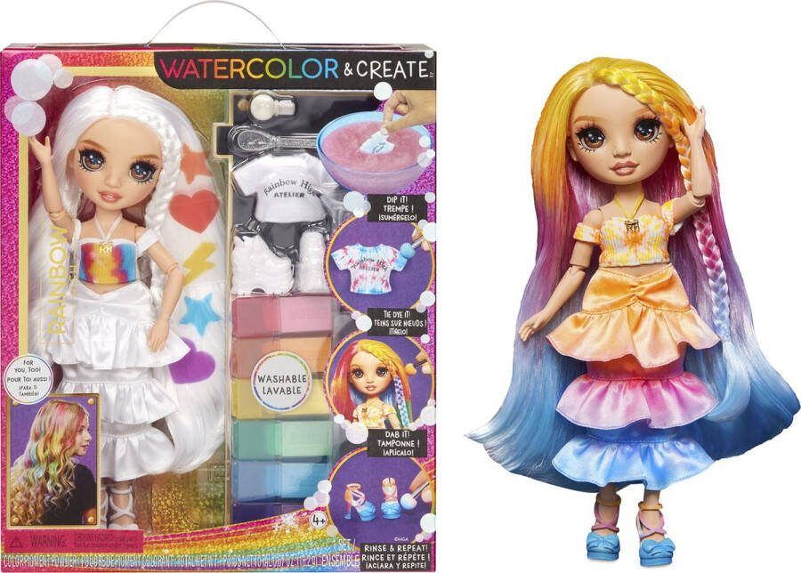 Rainbow High Watercolor & Create Modepop Bruine ogen