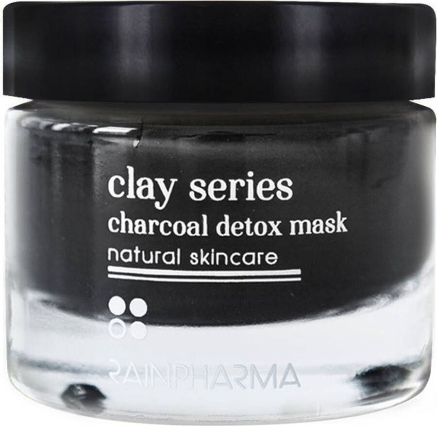 RainPharma Clay Series Charcoal Detox Mask Gezichtsmasker 50 ml