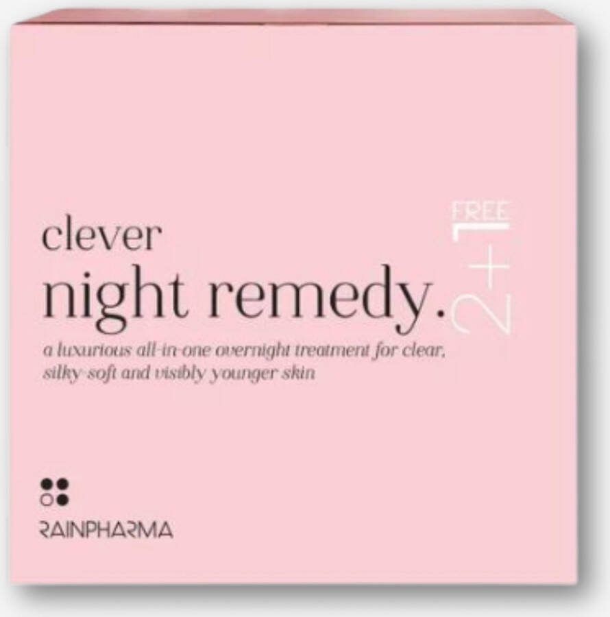RainPharma Winter Set Clever Night Remedy 2+1 Nachtcrème Gezichtscrème Huidverzorging 60 ml