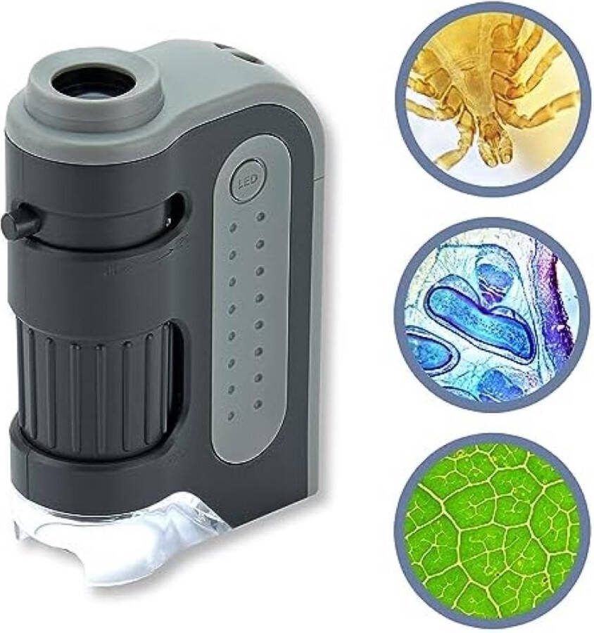 RALA Microscoop met LED Verlichting en Krachtig Vergrotingsbereik 60x-120x