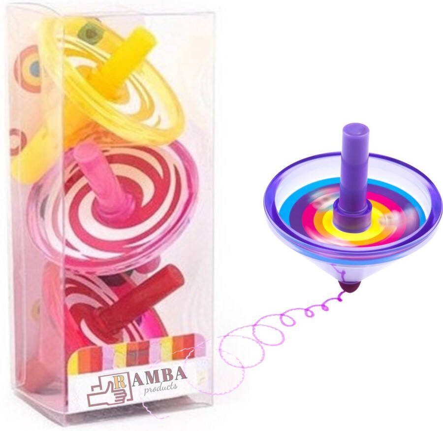 Ramba products Tol 3 stuks Spinner Tollen Stift Kleuren Tekenen Creatief Speelgoed
