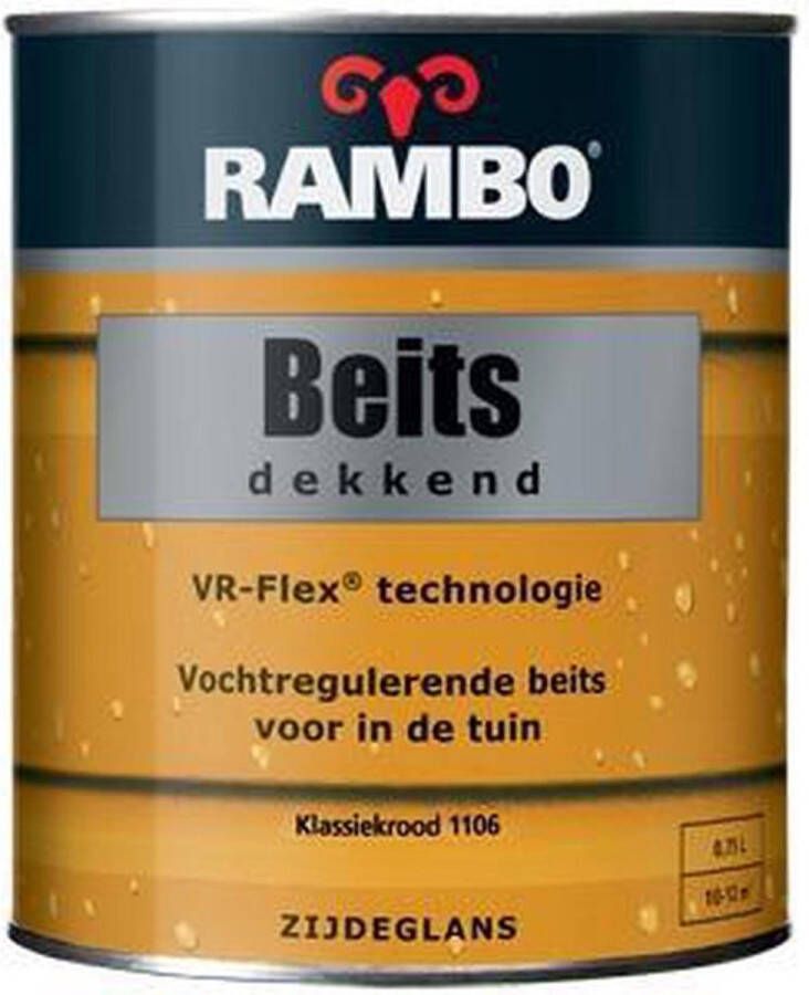 Rambo Beits Dekkend 0 75 liter Klassiekrood