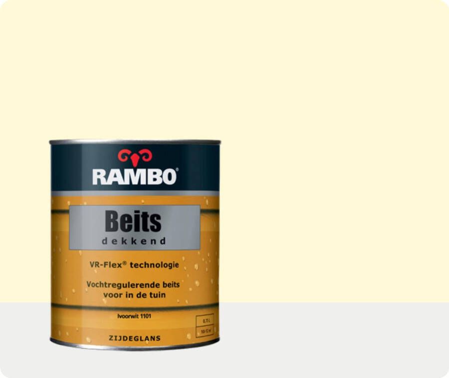 Rambo Buitenbeits Rambo Beits Dekkend 0 75 liter Ivoorwit