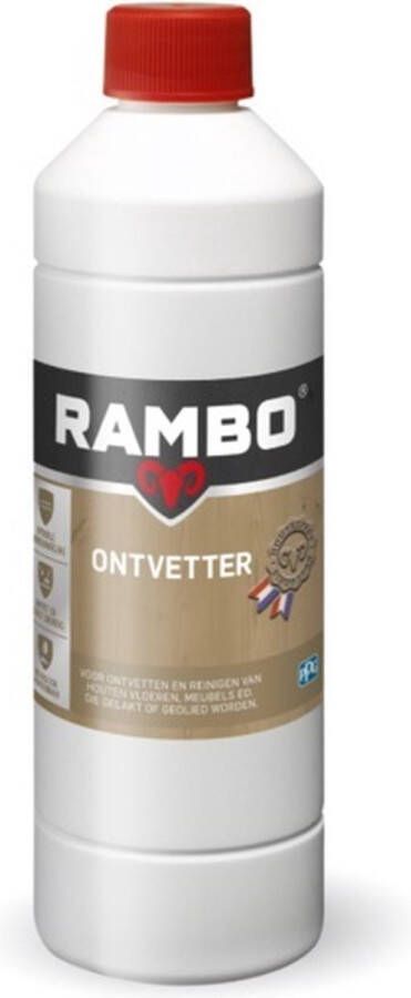 Rambo Ontvetter Optimale Voorbehandeling Geschikt voor meubels en Vloeren Helder Blauw 0.5L