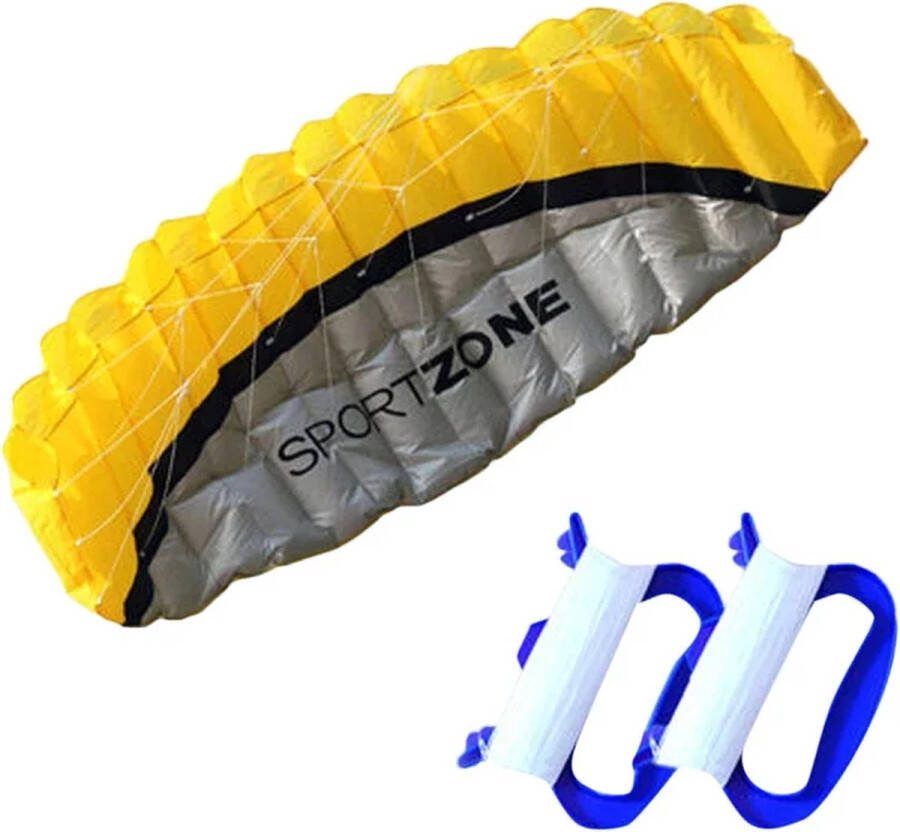 RAMBUX Matras Vlieger XL Geel Kinderen & Volwassenen Kite Strand 255 x 85 cm Matrasvlieger